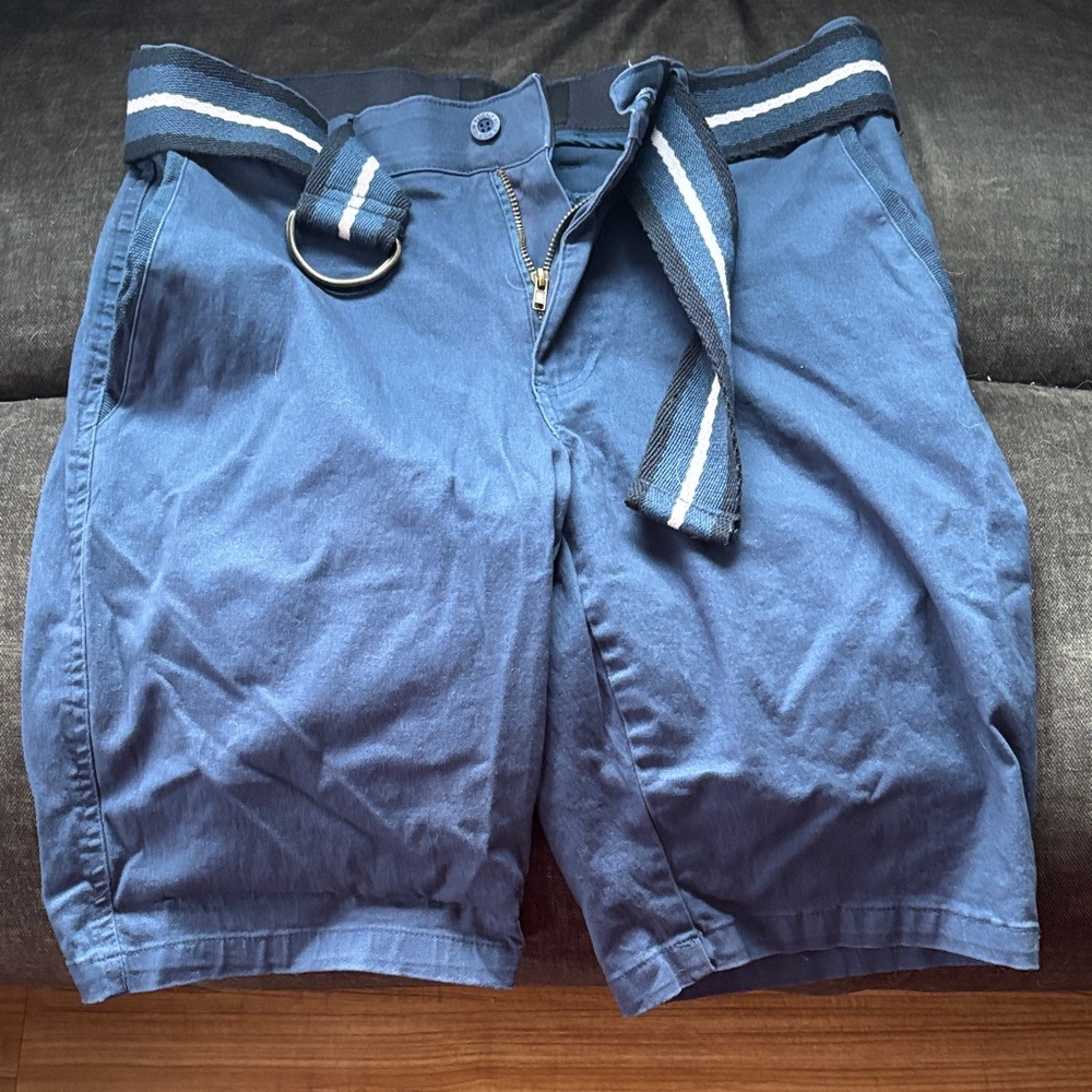 Beverly Hills Polo Club Navy Shorts with Belt